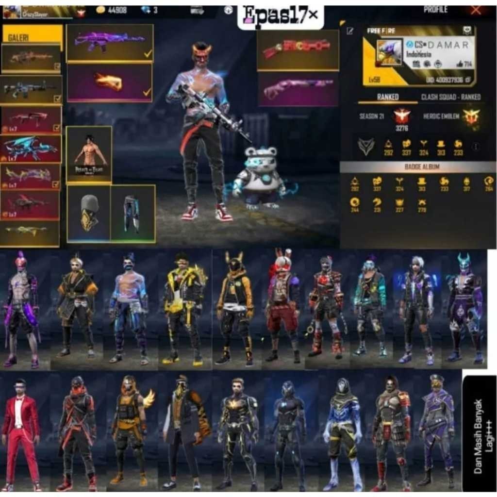 BACA DESKRIPSI =====)PC Gaming Intel Core I3 10105f gen10 16 GB RAM / Komputer Rakitan fulset Monitor 19 inch termurah 2024 dan jual akun freefire-Akun 4