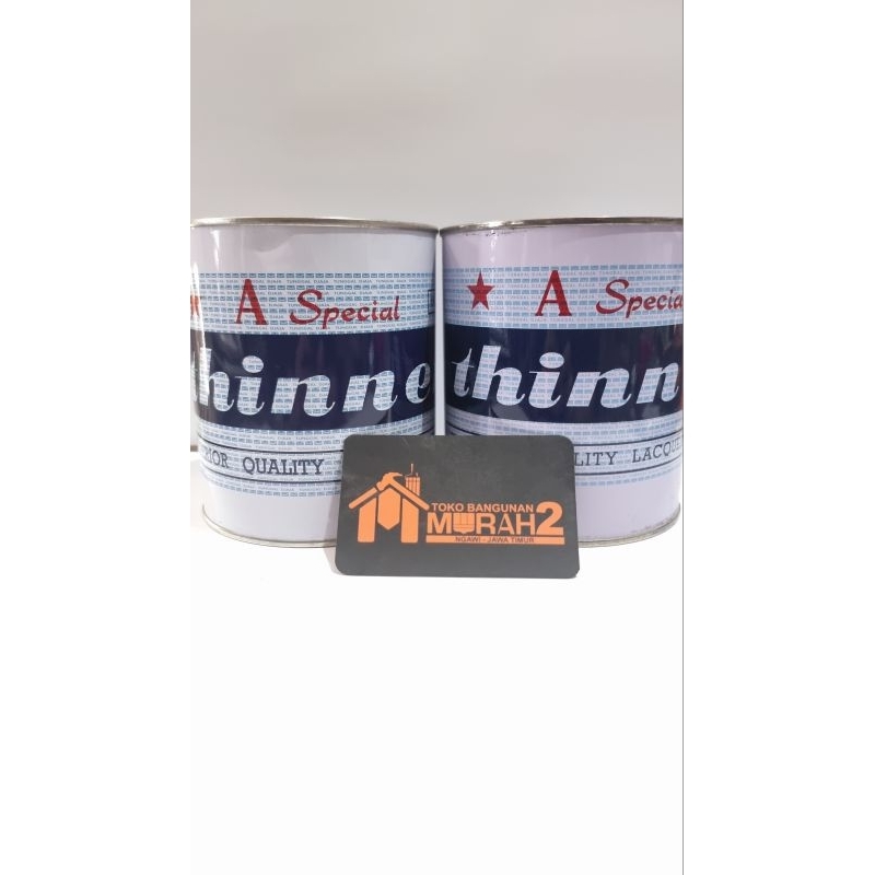 Thinner / pengencer cat A biasa, A special - Thinner Tunggal Jaya /  Thinner Bintang 1 Lt