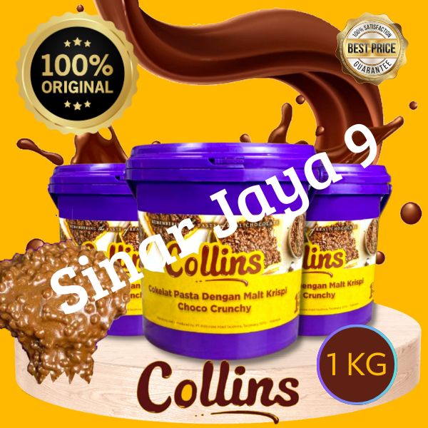 

COLLINS Choco Crunchy 1kg / Selai Roti Coklat Crunchy