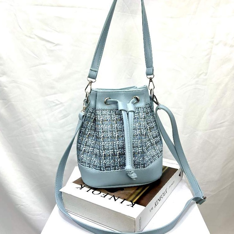 Diamond Tas Selempang Wanita - Tas Serut Bahan Kanvas - Shoulder Bag Wanita