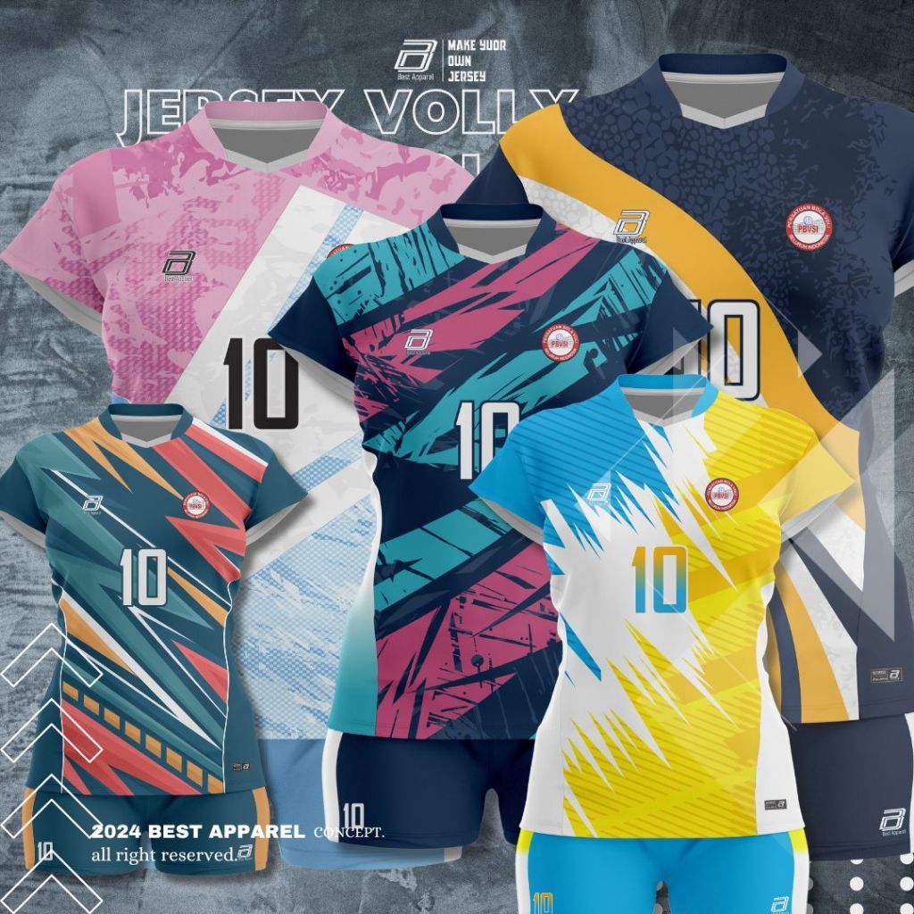 jersey voli cewek lusinan / grosir / tim