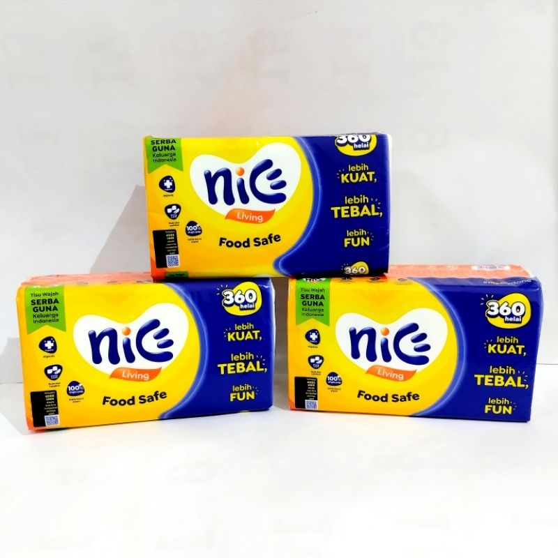 Tisue nice / Tissue Nice isi 180 lembar/Nice/Tisu nice/tisu serbaguna