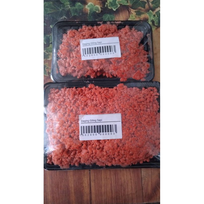 

daging giling ekonomis Murmer/DMM beef kemasan 250 gr