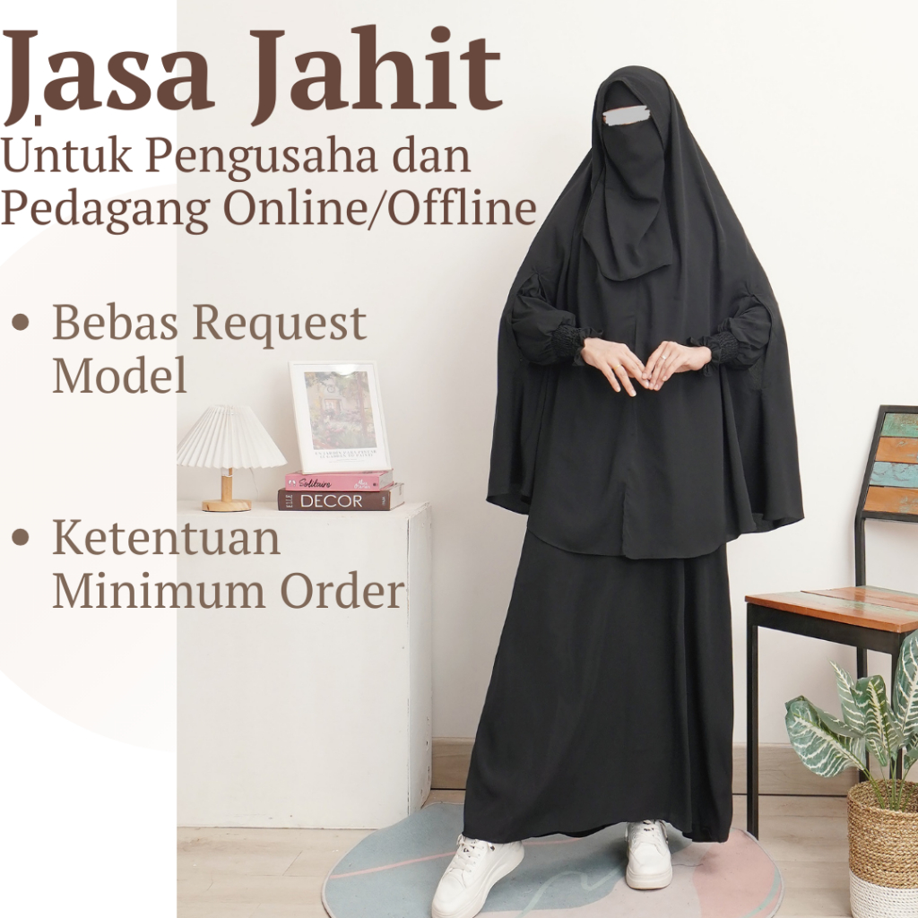Jasa Jahit Gamis, Jasa Jahit Busana Muslimah.