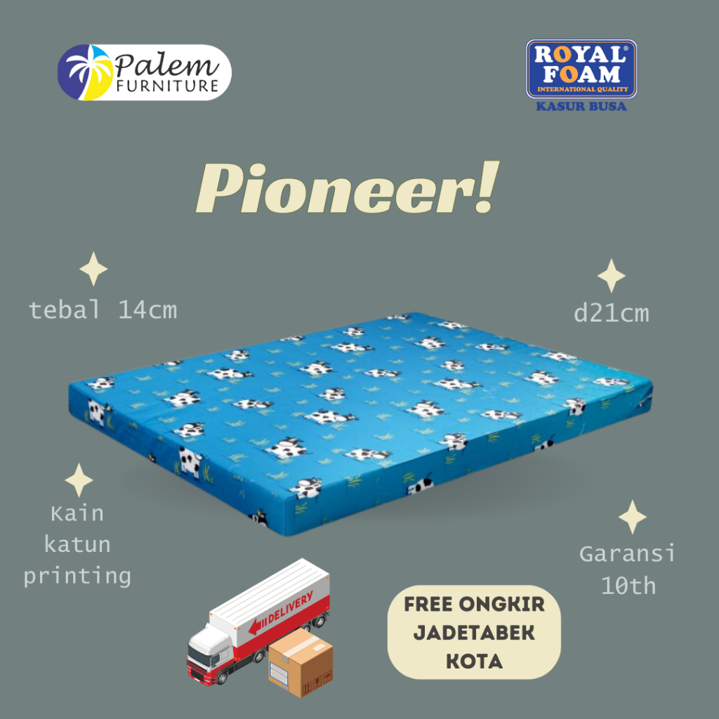 Royal Foam Pioneer Kasur Busa Tebal 14 Cm Garansi 10 Tahun