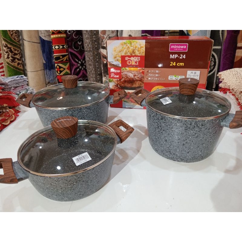 Panci Granite Minowa Anti Lengket
