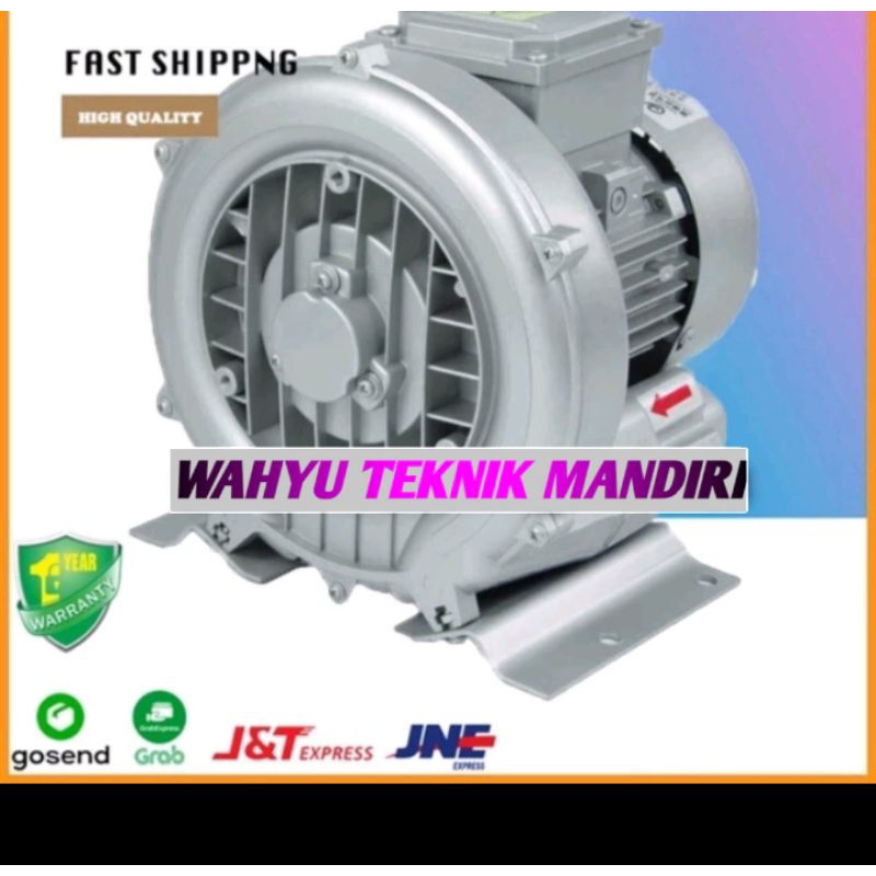 RING BLOWER ROTOR 1,5 HP 1,1KW 220/380V BLOWER VORTEX TAMBAK KOLAM Ring blower 1.5Hp Rings blower