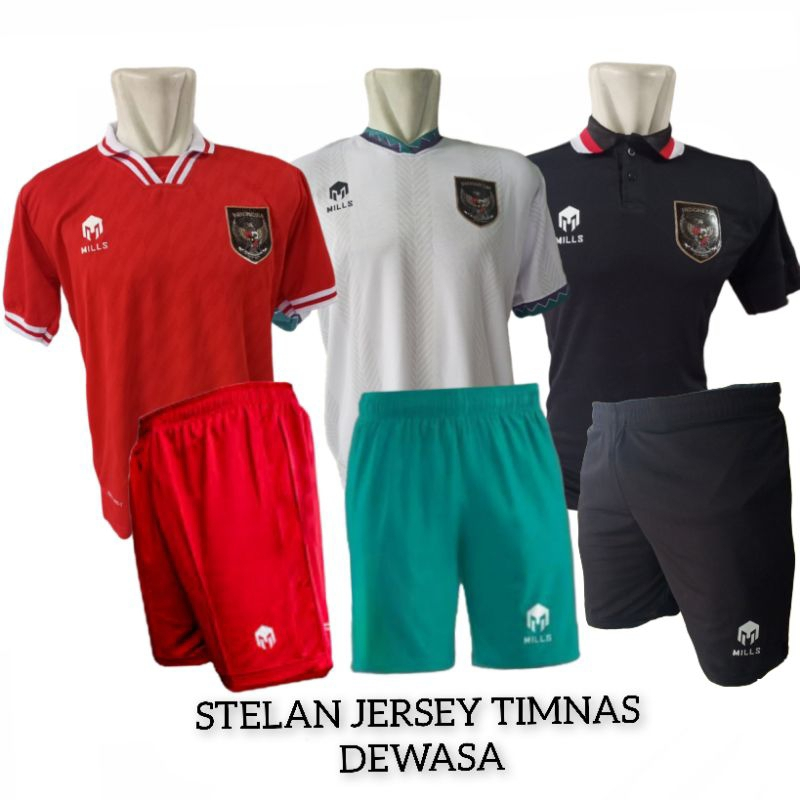 SETELAN PREMIUM BAJU JERSEY BOLA TIMNAS INDONESIA MILS TERBARU 2024 HOME AWAY 3RD GRADE ORIGINAL