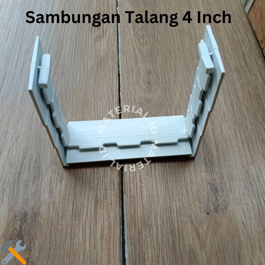 Sambungan Talang Air PVC Kotak 4 Inch