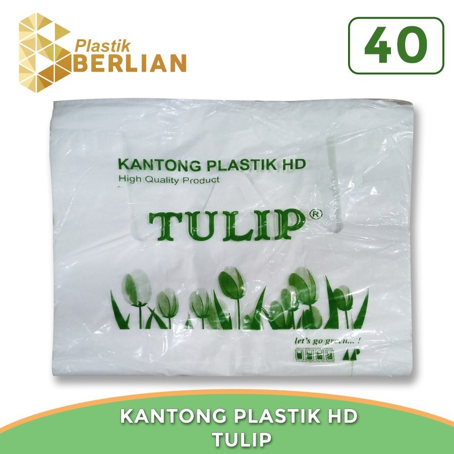 Kantong Plastik HD Tulip 40 / Kantong Kresek / Kresek Packing HD 500 Gram