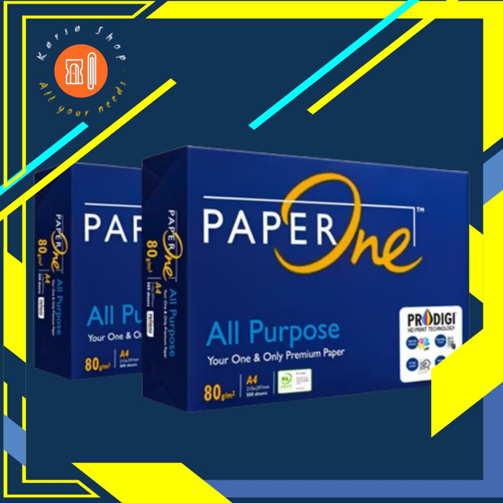 

PaperOne Kertas A4 80gr 1 Rim /500 lembar/Murah
