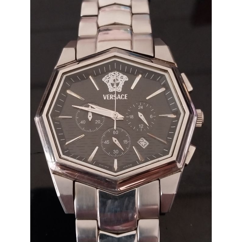 VERSACE Jam Tangan Pria Chrono aktif second 1051