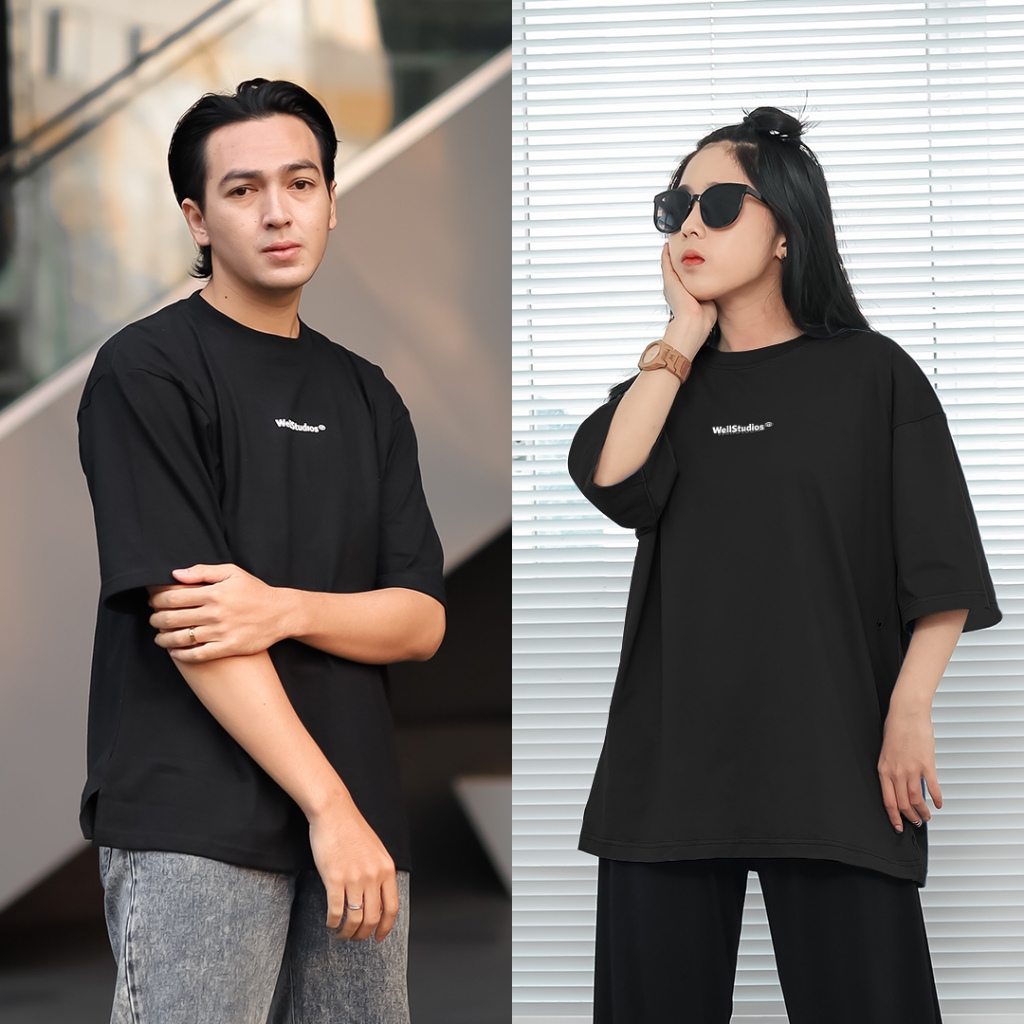WELL STUDIOS Signature Couple Oversize ( Kaos Couple Pasangan )