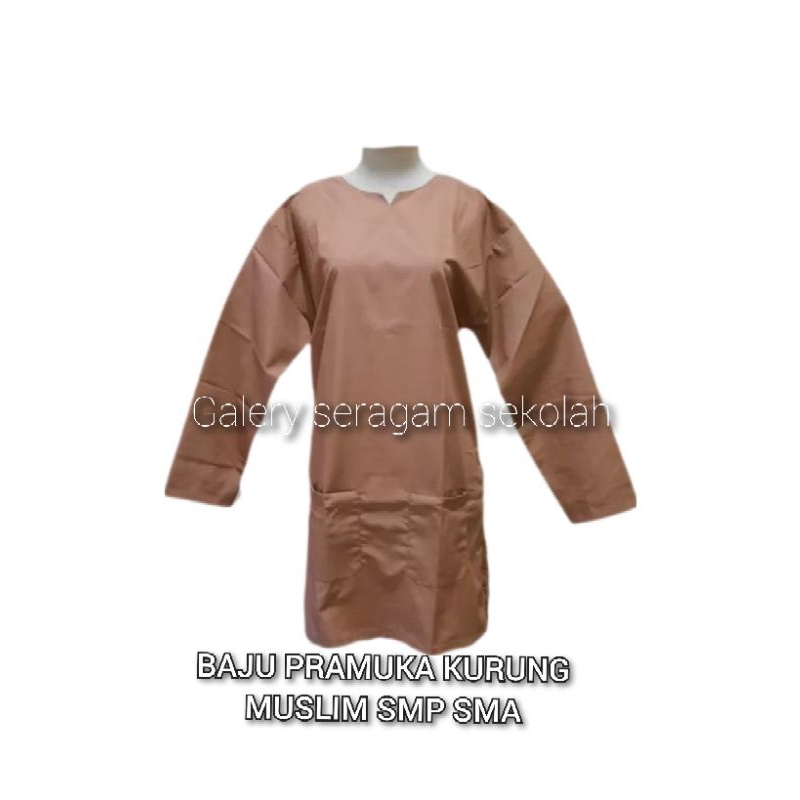 Baju kurung sekolah SMP SMA/Baju kurung Pramuka/Baju tunik seragam sekolah