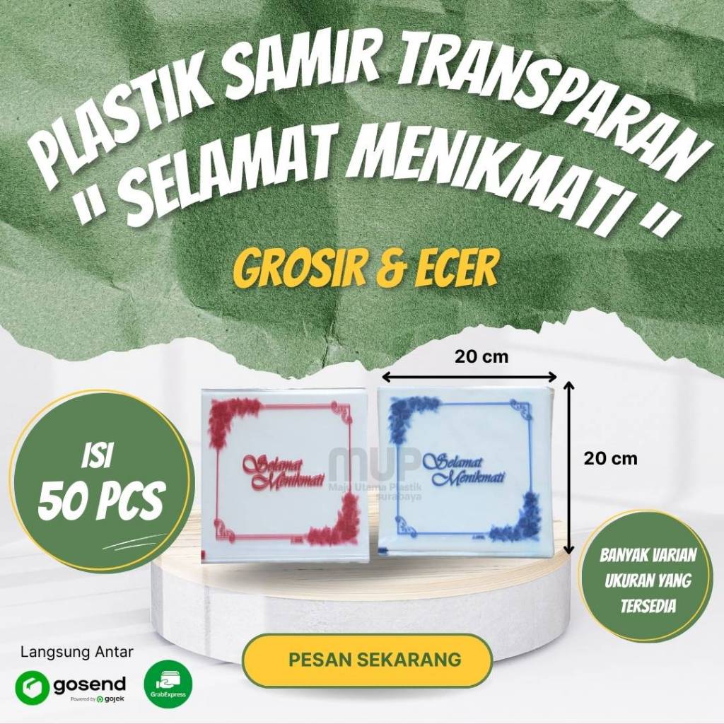 

(10 lembar) Plastik Samir ""SELAMAT MANIKMATI"" //TOKO MAJU UTAMA PLASTIK
