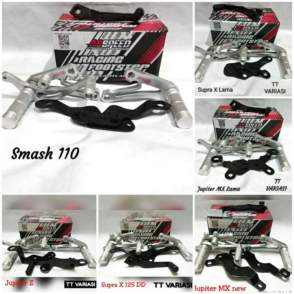 Footstep underbone AS SPEED Ready Motor Supra X/Karisma/Supra x125 dd/Jupiter z/Fizr/Shogun/Rx King/
