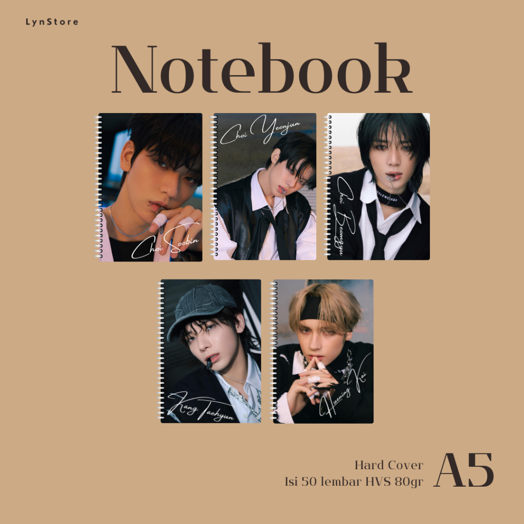 

(LS_015) Notebook Kpop A5 Notebook Hardcover Kpop A5 TXT Minisode 3: TOMORROW - Ethereal (Isi 50 Lembar Hvs + Hardcover Laminasi 2 Sisi) Buku Tulis Catatan Notebook Ring A5 Hardcover Laminasi / Notebook Journal A5 Hardcover/ Spiral Buku Agenda A5 Hardcove