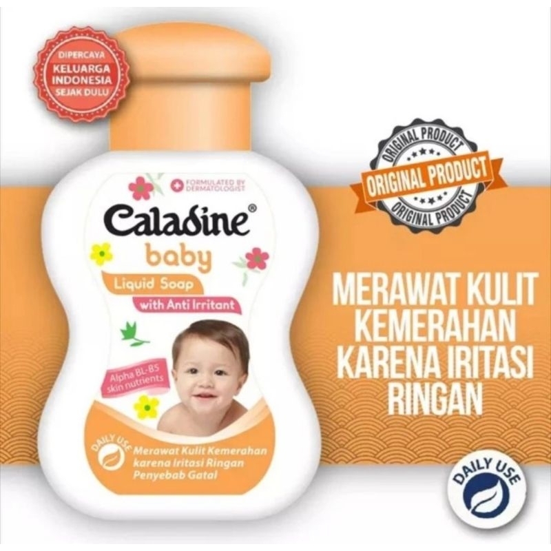 caladine liquid baby soap sabun cair bayi