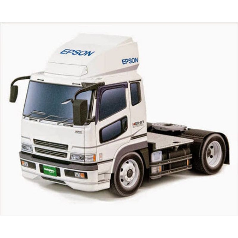 Lembaran pola papercraft kepala truk trailer (EJ-A1)