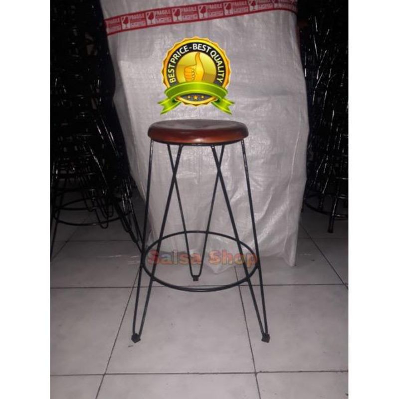 Kursi Cafe Kursi Cafe Kursi Bakso ukuran 60cm Kursi Besi Kokoh