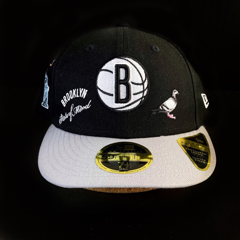New Era 59Fifty Fitted Low Profile Brooklyn Nets x Staple Black Cap