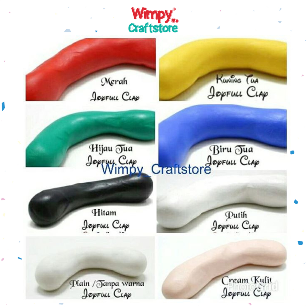 WIMPY bahan clay joyfull clay air dry clay cold porcelain resin clay craft