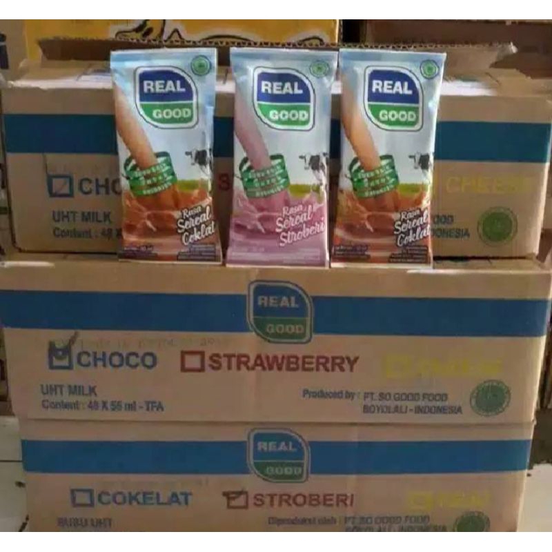 Promo Susu real good 1 dus isi 60 pcs