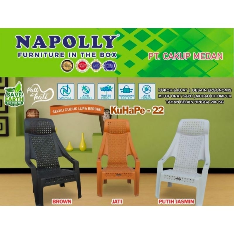 Kursi Plastik Kuhape 22 Merk Napolly