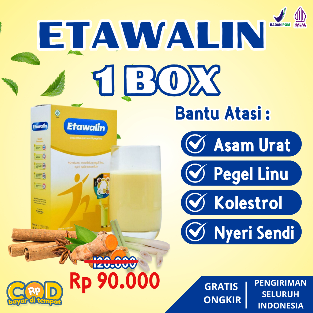 

Etawalin Susu Kambing Etawa Solusi Asam Urat dan Nyeri Sendi Official 1 Box Reseller