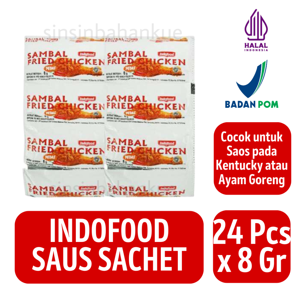 

Indofood Saus Sambal Fried Chiken [24 pcs x 8g]
