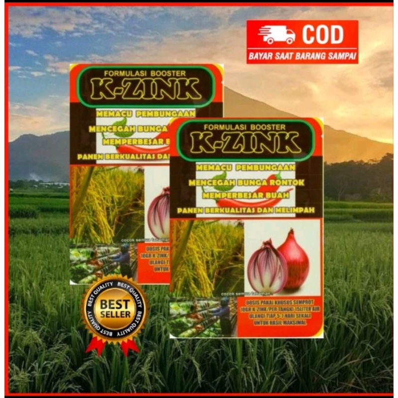 (Pupuk Terlaris) K-zink Booster pupuk khusus untuk buah 150 g