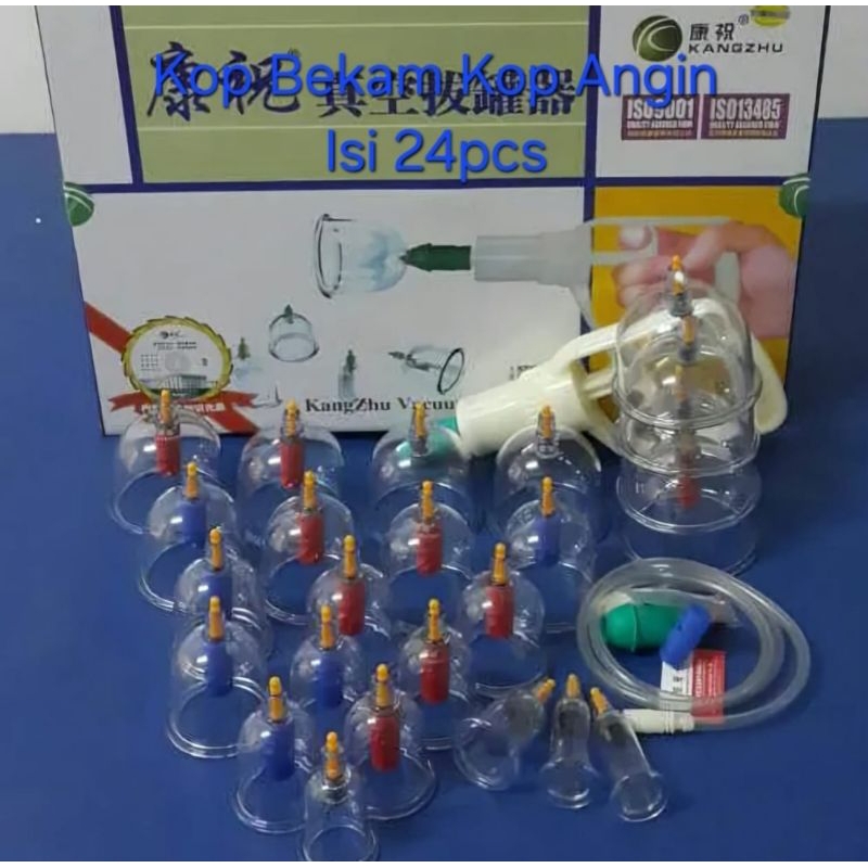 Alat bekam Kangzhu 24 cup Kop bekam Kop angin  isi 24 kop original