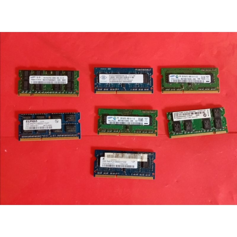 RAM LAPTOP 2GB DDR 2 / 2GB DDR3 ALL MERK