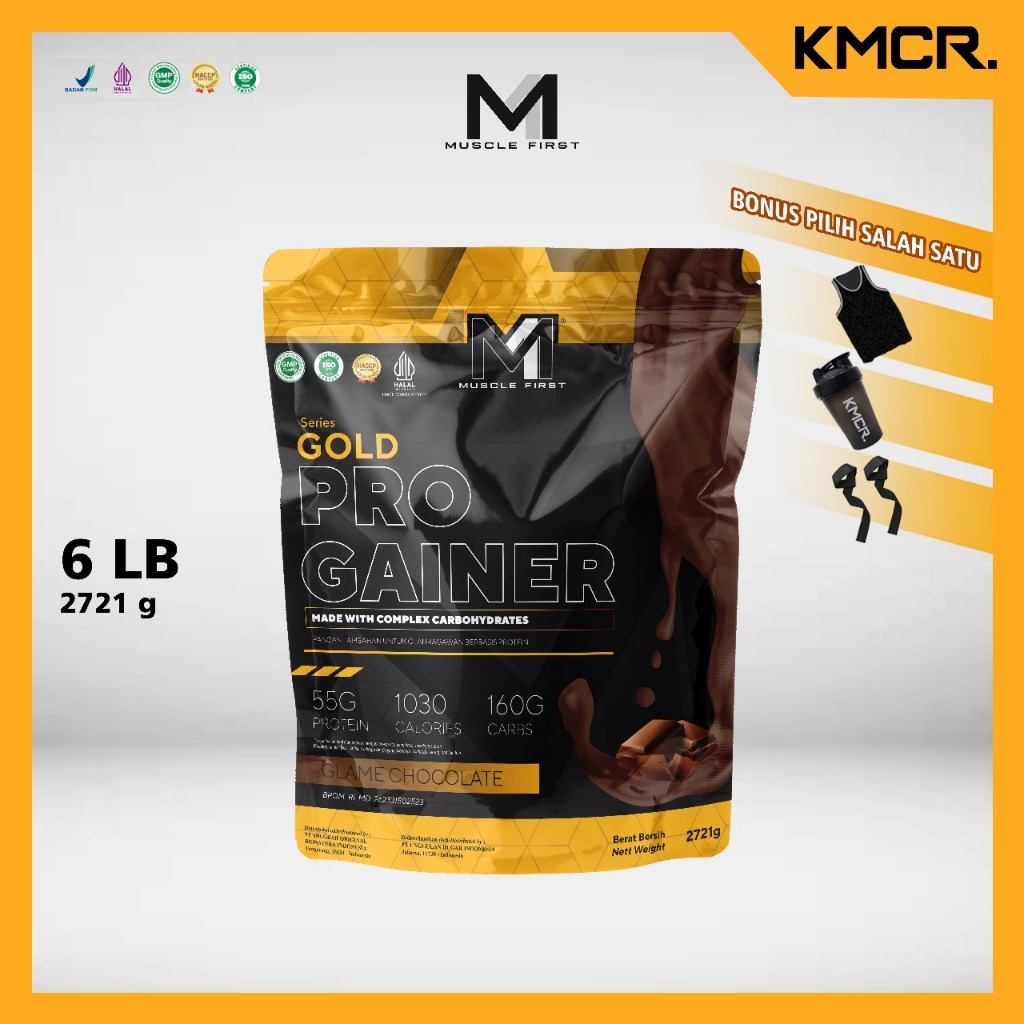 MUSCLE FIRST M1 GOLD PRO GAINER 6LB 2.7kg FITNESS GYM - KMCR NEXTLEVEL