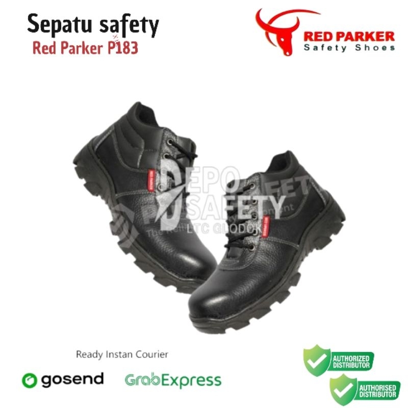 SEPATU SAFETY RED PARKER S 183 - SAFETY SHOES RED PARKER
