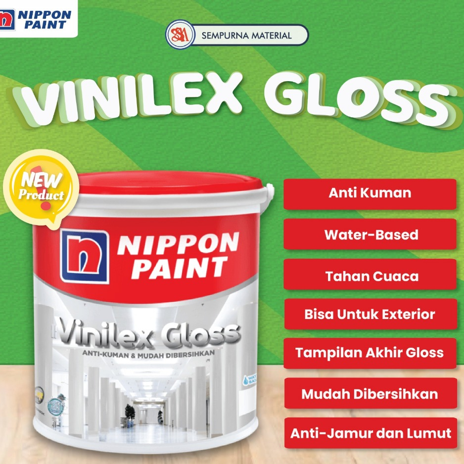 Cat Interior Nippon Paint Vinilex Gloss 15 Liter  - Putih