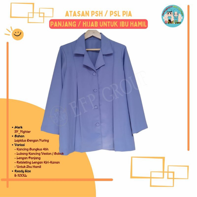 ATASAN DAN ROK PSH PSL PIA HAMIL MUSLIM BAHAN LAPIDUS