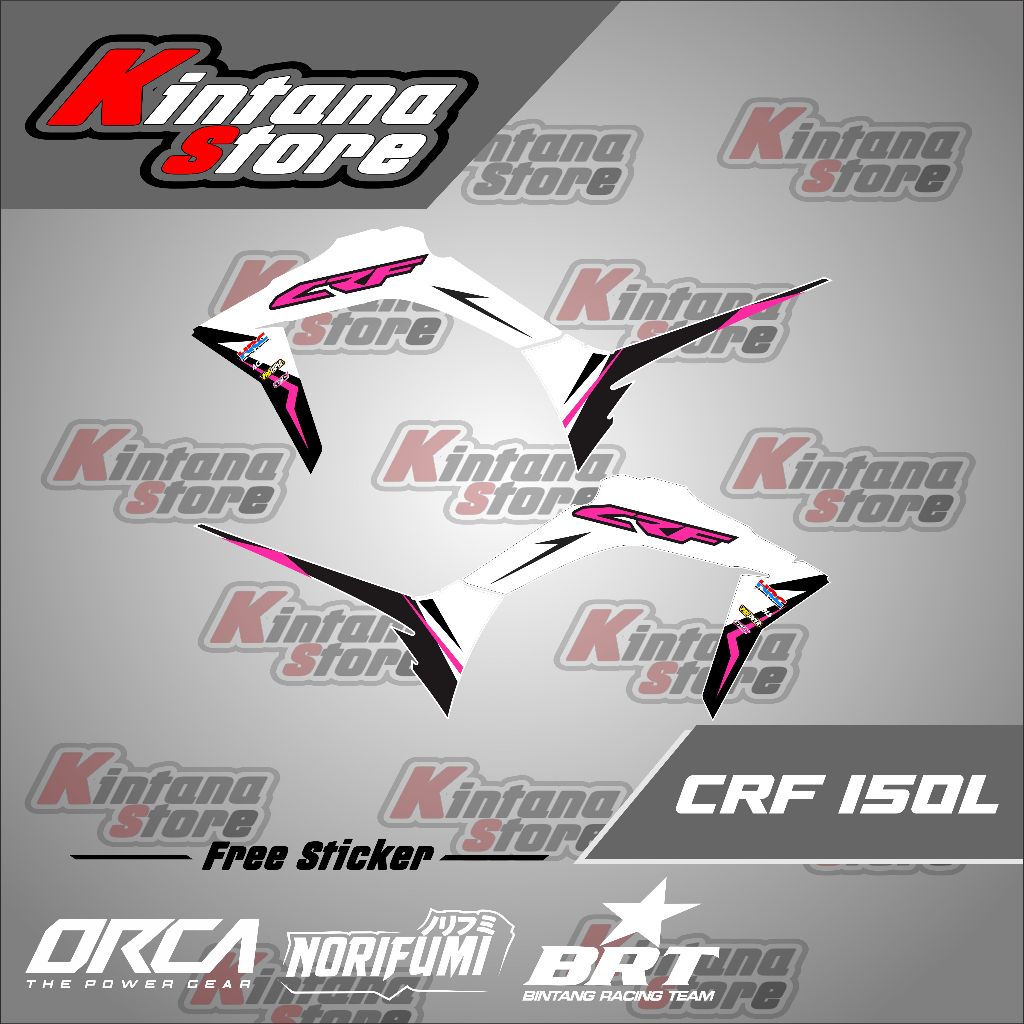 striping crf 150L sticker variasi honda crf 150L keren