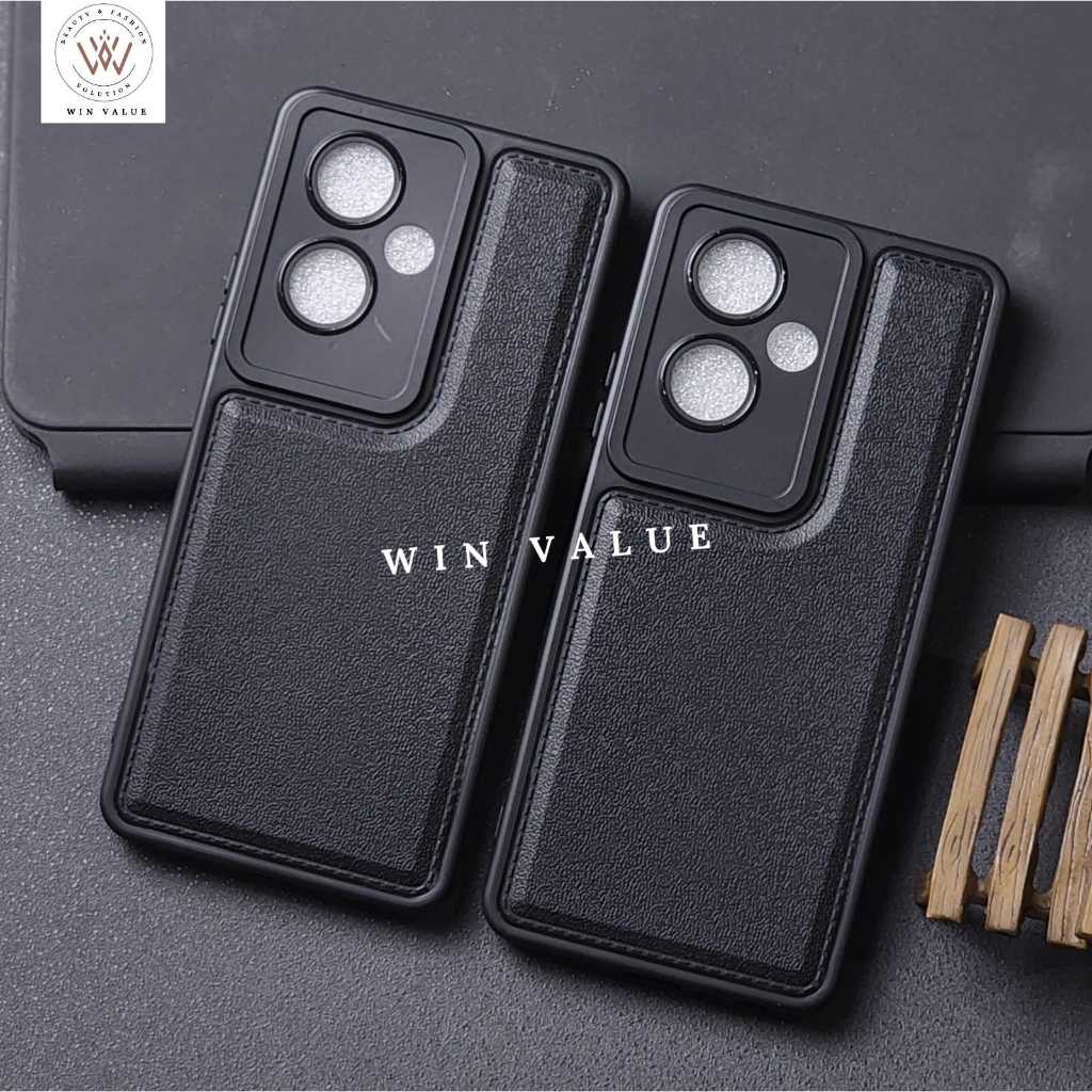 Oppo A79 5G Case Leather Pro kamera Black Case Oppo A79 5G