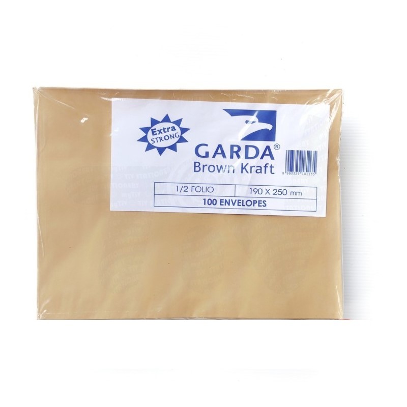 

[PACK] Amplop Coklat Polos - Garda 1/2 Folio MURAH