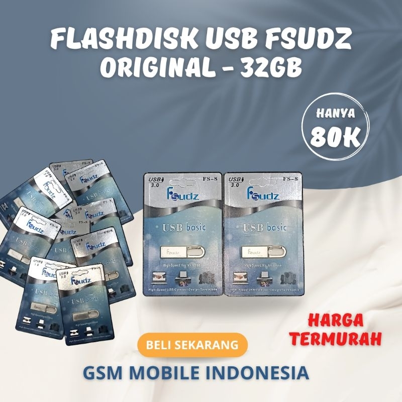 PROMO Flashdisk USB FD FSUDZ 4GB/8GB/16GB/32GB/64GB Flash Drive 3.0 Flashdisk Fsudz Real Original 10