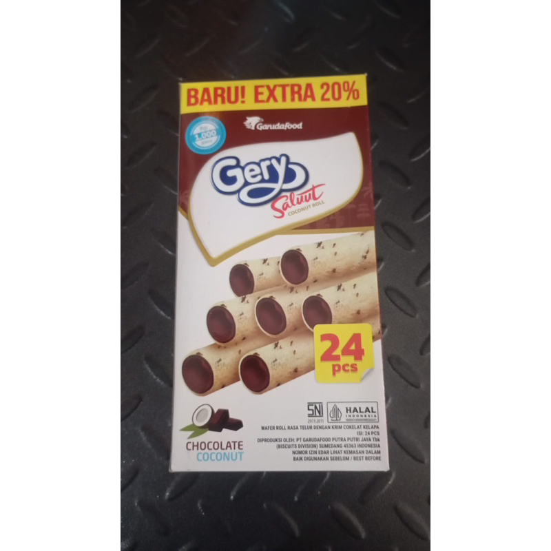 

Gery Saluut Roll Cokelat Kelapa Chocolate Coconut Isi 24 pcs / Kotak