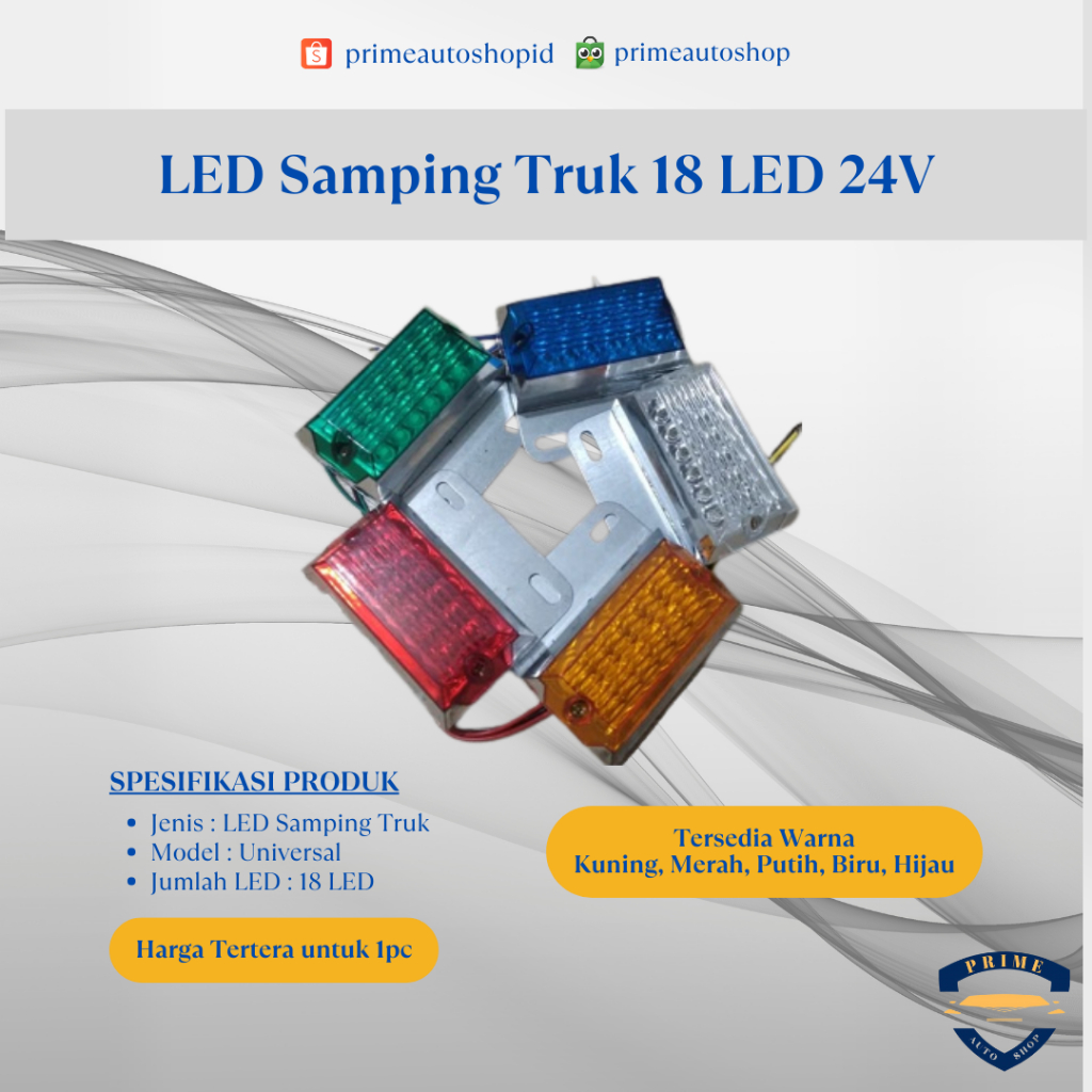 LED Bak Truk Box 18 LED / LED Samping Truk 18 LED 24V