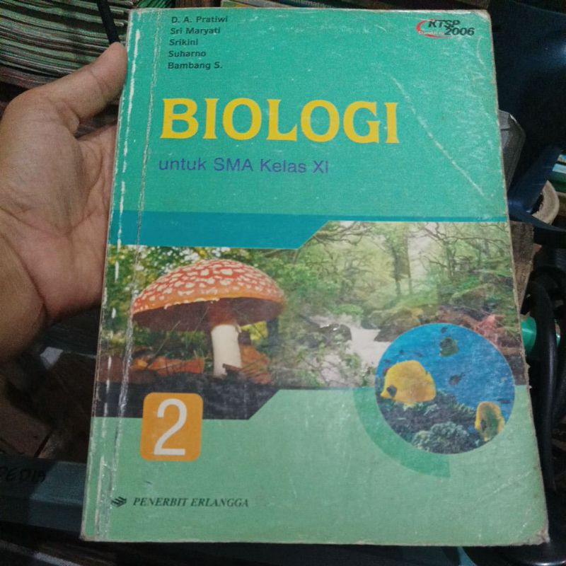 biologi Erlangga kelas 2 SMA/SMK bekas original