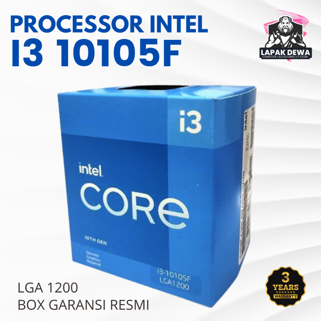 Processor Intel Core I3 10105f Prosesor 3.7 Ghz I3-10105f Lga 1200 Box
