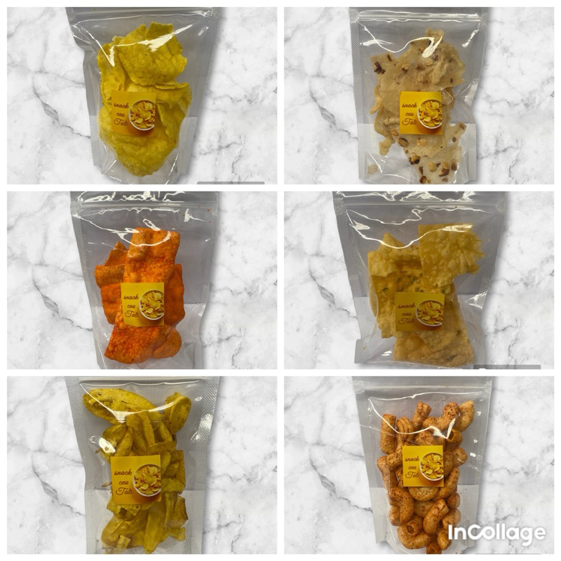 

Snack murah 2800 cue Tati/Makaroni murah/keripik singkong/Rempeyek kacang/kerupuk singkong / camilan murah camilan pedas camilah gurih