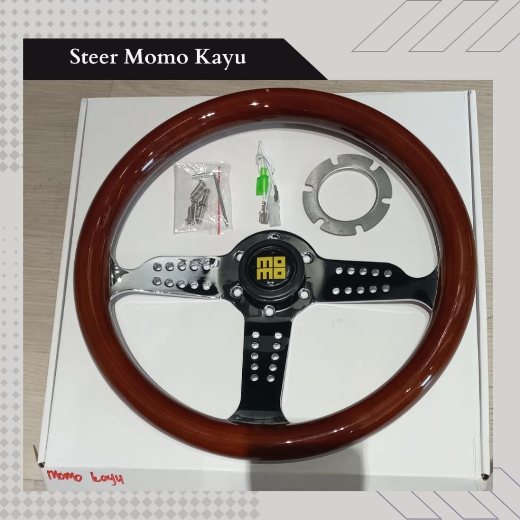 Steer Wheel Momo / Stir Momo Kayu