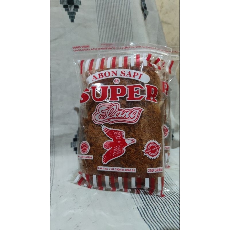 

Abon sapi super cap elang kemasan 250gr