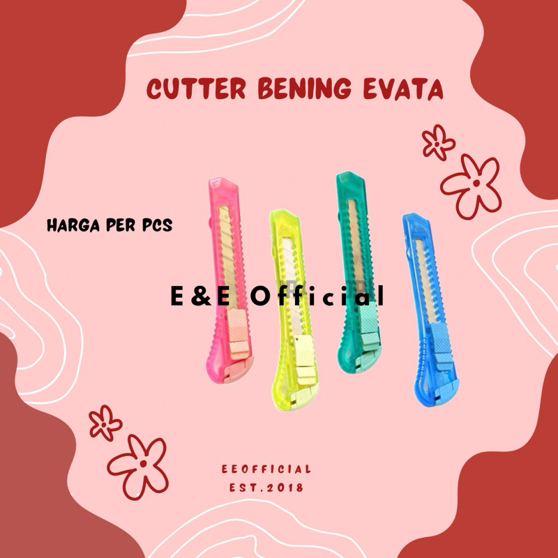

CUTTER BENING BESAR EVATA / KATER BENING / CUTTER WARNA WARNI /CUTTER BENING [ PER PCS ]