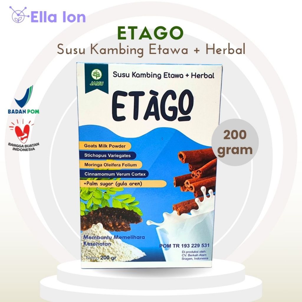 

Etago Susu Kambing Etawa + Herbal 100%